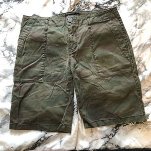 Sanctuary green camo long shorts